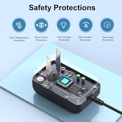 Vifocufy PUREWPDCM57 Charger Power Cord For Pado Pure-Wave Cm-05 Cm-07 Adapter Power Supply For Purewave Cm5 Cm7 Dual Motor Percussion Therapy Massager Charger Replacement thumb #4