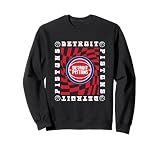 NBA Detroit Pistons Retro Wave Chessboard Sweatshirt