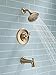 Delta Faucet Linden 14 Series Single-Function Tub and Shower Trim Kit with 5-Spray Touch-Clean Shower Head, Champagne Bronze T14494-CZ (Valve Not Included)