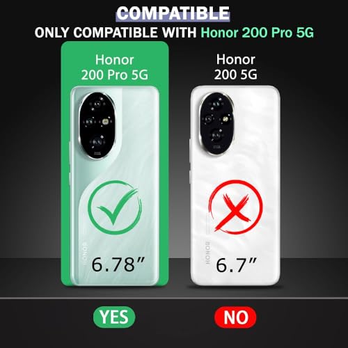 Image of REALCASE Honor 200 Pro 5G Back Cover Case | Stylish Frameless Matte Hard Back Skin | Soft TPU Shock Proof Bumper Back Cover Case for Honor 200 Pro 5G (Blue)