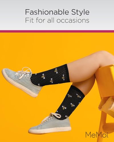 MeMoi Honey Bee Rayan Blend Crew Socks4