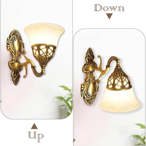 Image of WHITERAY Golden Antique Designer Imported Wall Light Wall lamp for Bedroom, Living Room,Kitchen, Bars, malls, Besides The Bed, Balcony Home Decoration ((1109 (Pack of 2), Without Bulb))