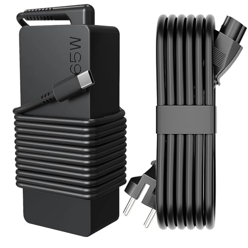 Sustitución for 65W Lenovo Cargador de computadora portátil USB C, Aplicable a ThinkPad T480s/T580s/T490/E480/E580, Chromebook C330/S330/100e/300e/500e,Yoga C930/C940/720, Compatible con Todos Laptop
