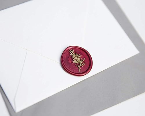 Miniatura 10 de UNIQOOO Varillas de cera de sellado de pistola de pegamento de oro rosa metálico para sello de cera, ideal para invitaciones de boda, sobres de