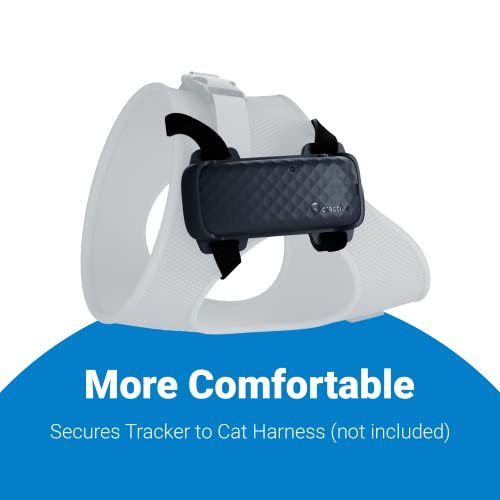 Image of Tractive GPS Cat 4 Tracker Harness Attachment, for Cat Walks with Peace of Mind, Velcro Straps, Black