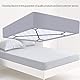 Frogetu 2 Stück Bettlakenspanner Verstellbar,Spannbettlaken Spanner mit Metallclip, Elastische Bettlakenspanner,Dreiecksspanner,für Faltenfreie Bettlaken, Matratze, Bügelbrett Sofa Topper (Schwarz)