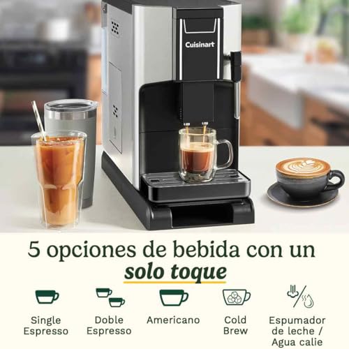 Cafetera Automática CUISINART de Grano a Taza con Base Ajustable 4