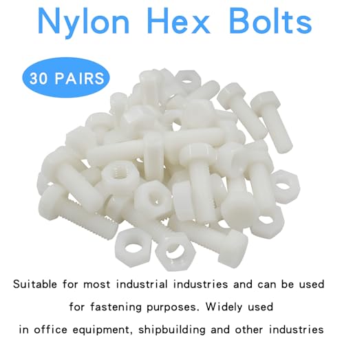 Tornillos de plástico con tuerca Marca Biaungdo (3)