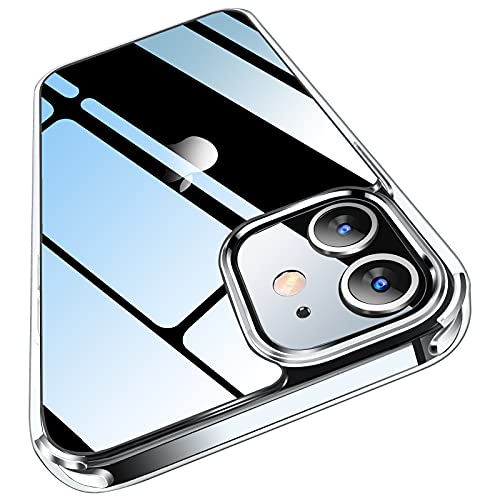 LETSCOM Crystal Clear Case Compatible with iPhone 12 & iPhone 12 Pro, Anti-Yellowing, Corner Shockproof, Military Grade Protection Phone Case - Clear