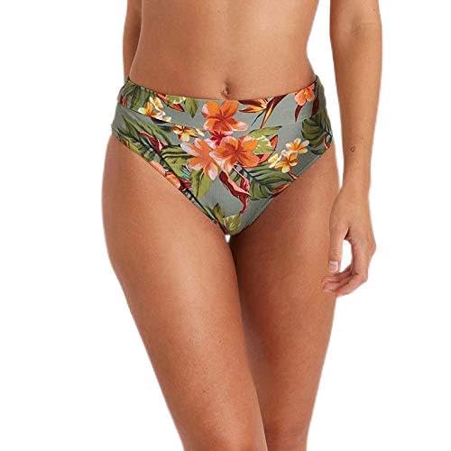 BANANA MOON - Bikini Bottoms - High Waist Pacha Ayanna - Khaki, Multicolor, Khaki, Multi-Coloured, 8