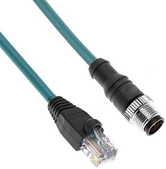 طول الكابل MDE45-4MP-RJ45-10M - 10M، مجموعة أسلاك، قابس ذكر، نحاس مطلي بالنيكل، بدون درع، عدد الموصلات 4، PVC، RJ45 ذكر على الطرف الثاني، مستقيم، أزرق مخضر