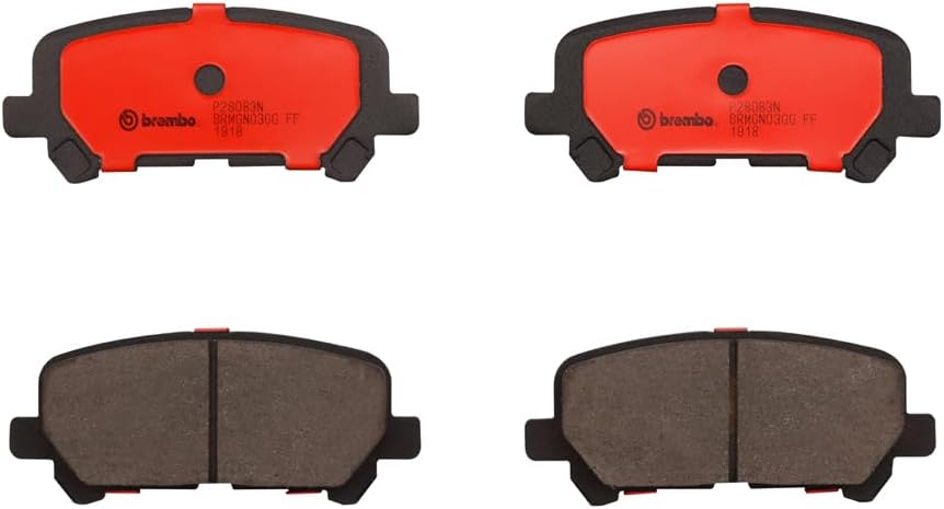 Brembo P28083N Premium Ceramic Rear Disc Brake Pad Set HONDA OE# 43022SZAA10