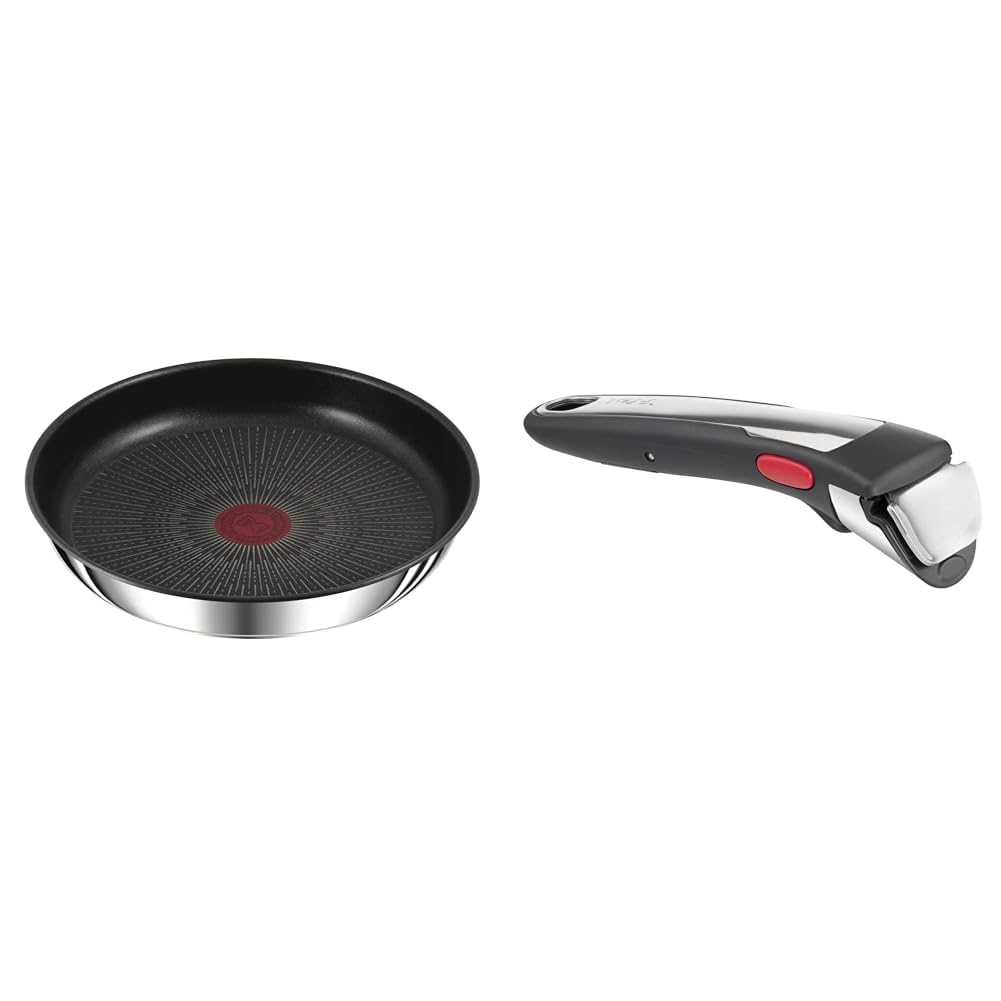 Poêle 26 cm Tefal Ingenio Preference en inox induction avec poignée amovible premium