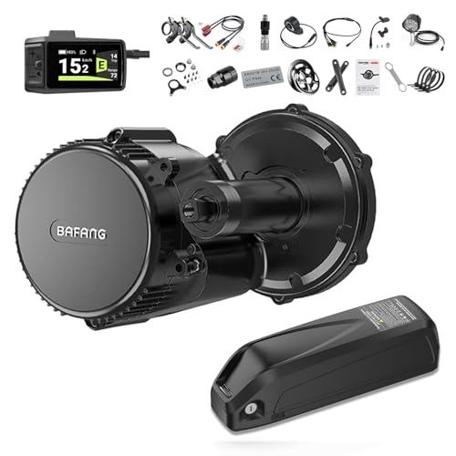 BAFANG 750W 48V BBS02B Motor Central - Kit de conversión de bicicleta eléctrica con DPC080 Pantalla LCD para cajas de pedalier de 68 mm y 73 mm, Mid Conversion Kit 8fun