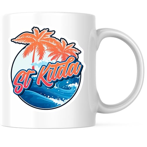 St Kilda Tropical Beach Mug 11oz Ceramic Printed Both Sides