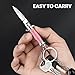 FUNBRO Small Pocket Knife, Cool Knives Box Cutter for Women (Pink)