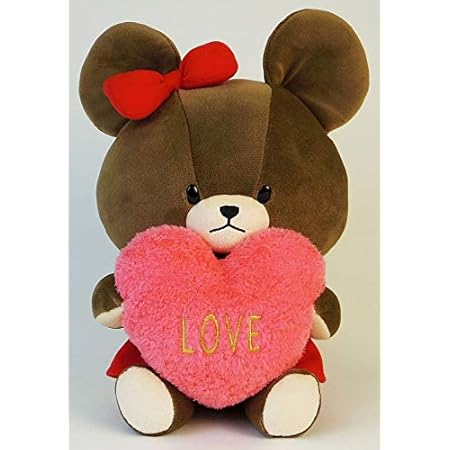 Amazon くまのがっこう やわらかぬいぐるみm ハート ぬいぐるみ おもちゃ