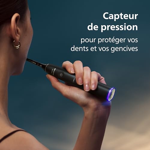 Philips Sonicare DiamondClean Prestige 9900 - brosse à dents électrique avec 1 tête de brosse A3 Premium tout-en-un et un boîtier de charge couleur bleu nuit (modèle HX9992/12)