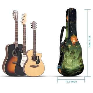 JRHEJTFZ Housse pour guitare acoustique de 1,9 cm d’épaisseur – Imperméable – Durable et élégant – Motif luciole lumineuse, Multicolore 5., 42.9×16.9×4.7 in, Motif imprimé tendance - Les Beatles, Paul McCartney, John Lennon, RIngo Starr, George Harrison JRHEJTFZ Housse pour guitare acoustique de 1,9 cm d'épaisseur - Imperméable - Durable et élégant - Motif luciole lumineuse, Multicolore 5., 42.9x16.9x4.7 in, Motif imprimé tendance – Image 5