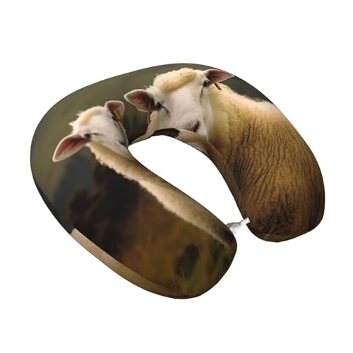 Almohada de espuma viscoelástica negra para viaje miniatura 2