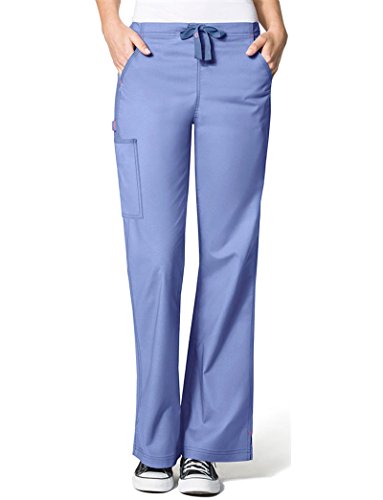 WonderWink Women's Wonderflex Grace Scrub Pant, Ceil Blue, Small/Tall