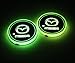 2pcs LED Car Cup Holder Lights for Mazda, 7 Colors Changing USB Charging Mat Luminescent Cup Pad, LED Interior Atmosphere Lamp