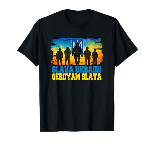 SLAVA UKRAINI GEROYAM SLAVA GLORY TO UKRAINE GLORY TO HEROES T-Shirt