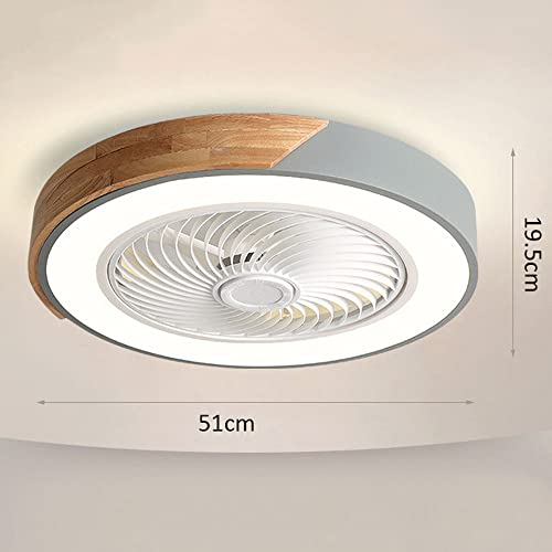 Ventilador de techo con luz LED para sala de estar con mando 3