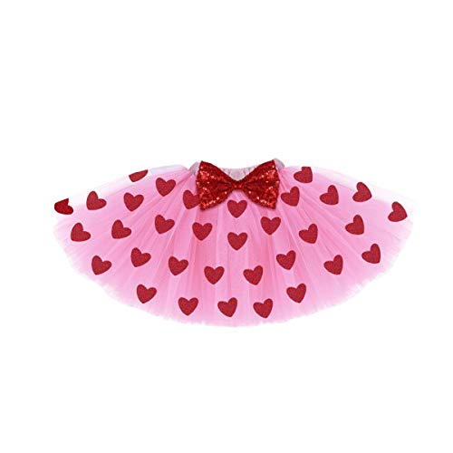 First Valentine's Outfit for Baby Girl Photography Girls Short Sleeve Bodysuit Tulle Skirt Dress Headband Leg Warmers3