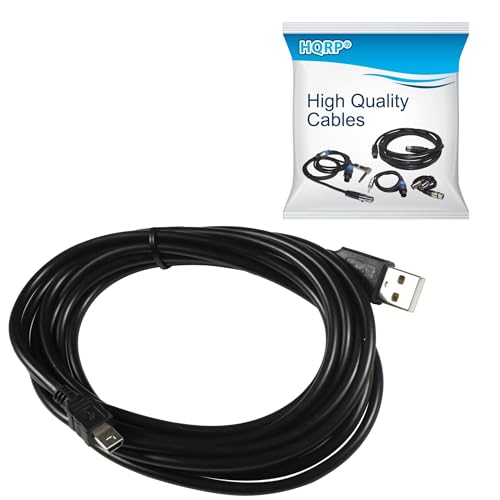 HQRP Extra Long 10 ft USB to Mini USB�P�[�u��for Garmin dezl 560lmt / 570lmt / 760lmt / 770lmthd / dezlCam LMTHD�v���XHQRP�R�[�X�^�[