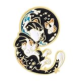 Le sue dimensioni compatte da 1,5 pollici mostrano dettagli intricati come accenti scintillanti a stella e una forma maliziosa, rendendolo sia un accessorio per iniziare la conversazione che un prezioso ricordo per la moda ispirata agli zodiaci
