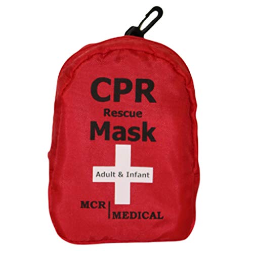 Mcr Medical Adult/Child & Infant Cpr Mask With 2 Valves & Cpr Res-Cue Mask Key Chain #TOP3
