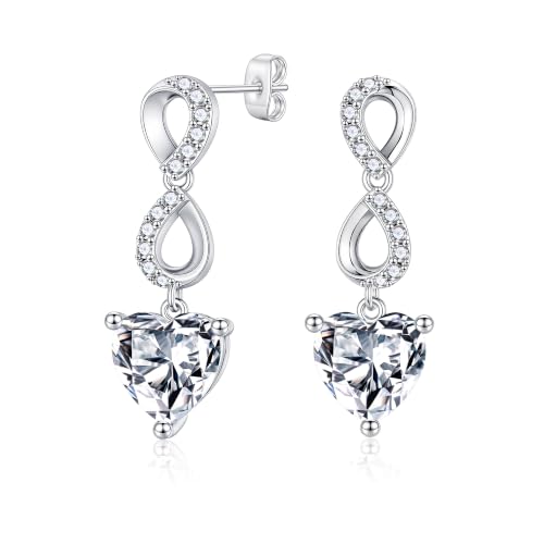 Image of Turandoss April Birthstone Earrings for Women Girls Birthday Gifts