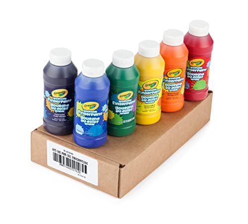 Crayola 55-1312 Washable Finger Paints (6Ct), Toddler Paint Set, Finger Paint For Kids thumb #6