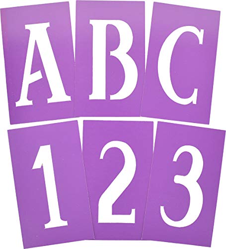Hillman 840247 Decorative Stencils Serif 4-Inch