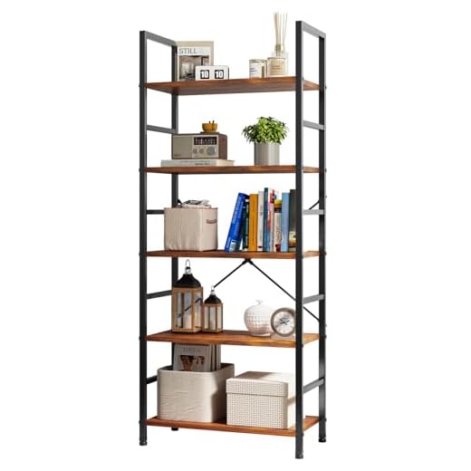 Modern 5 Tier Bookcase for Home