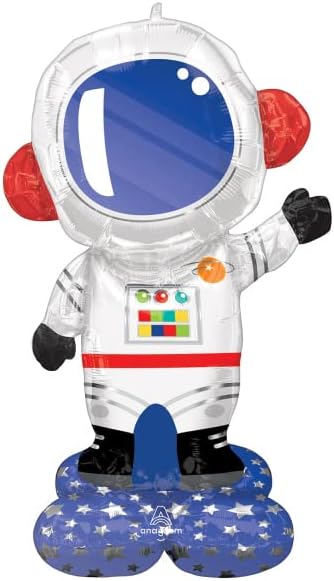 Amscan Anagram 4281111 - Astronaut AirLoonz Air-filled Foil Balloon - 57", Multi