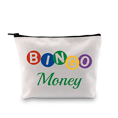 G2TUP Funny Bingo Game Lover Gift Bingo Money Zipper Bag Casino Gambling Bingo Gifts Toiletry Bag (Bingo Money Bag)