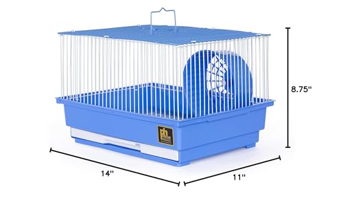 Image of Prevue Pet Products Single-Story Hamster and Gerbil Cage, Blue