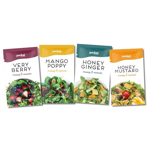 Pocket Flavors Low Calorie, Low Fat, Keto Friendly Salad Dressing