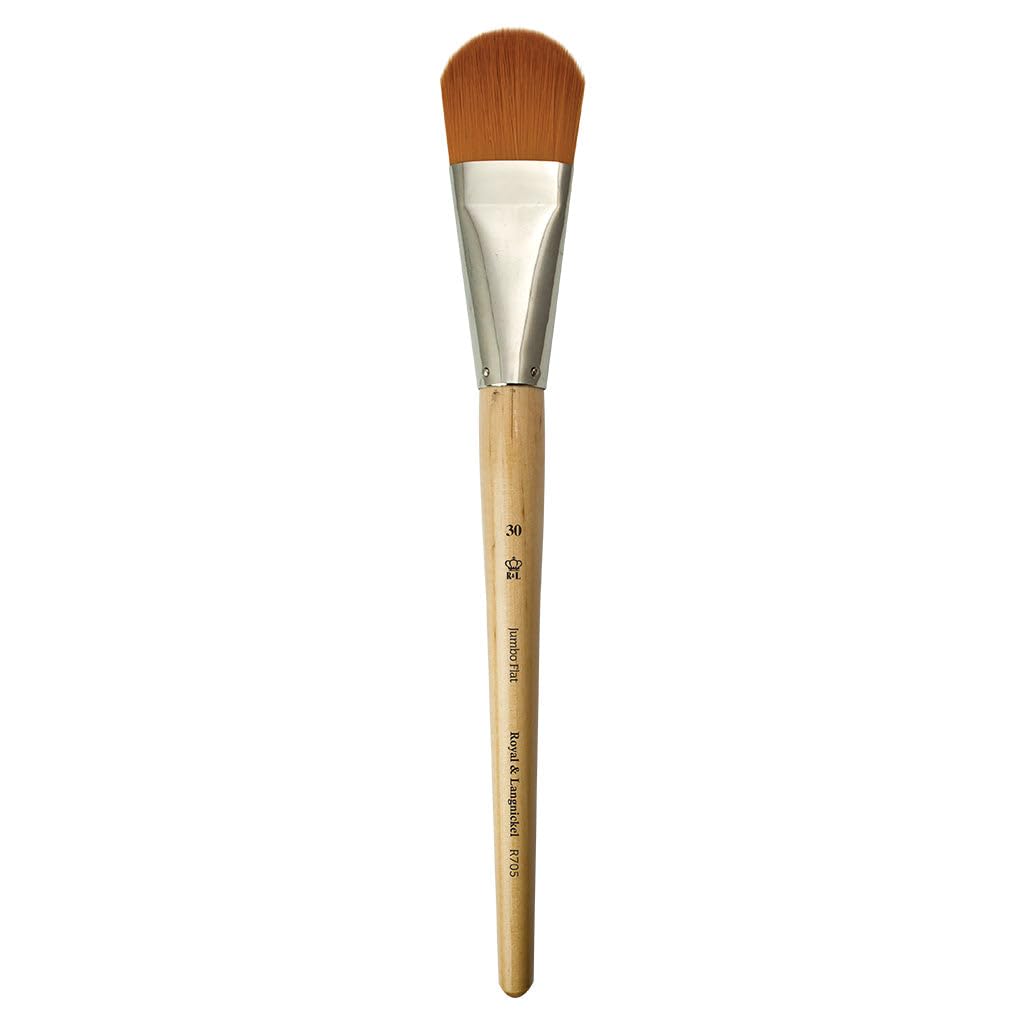 Royal & Langnickel RYL Jumbo Brush Med Gold Taklon Filbert 50