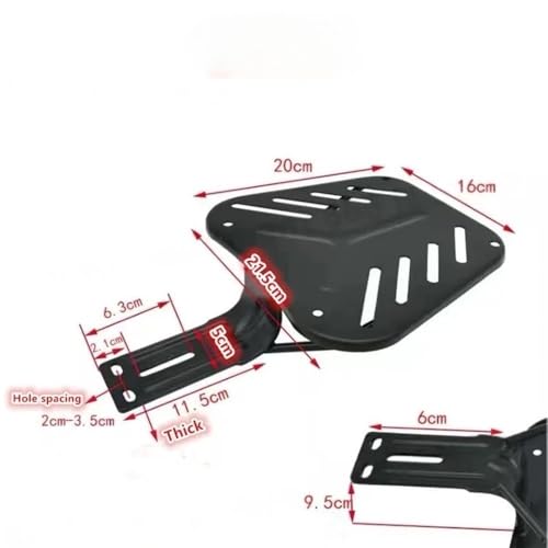 Support de coffre de moto universel en metal robuste et polyvalent - 3