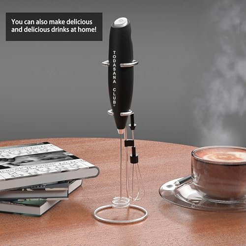 Todasana Club 2024 Melhor Batedeira Manual | com batedor de leite | espiral dupla, suporte de aço, b