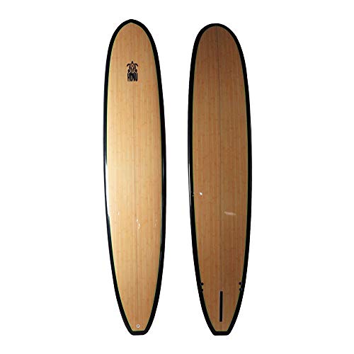 Honda - Longboard 9'6 (acabado de bambú, larga Board Retro + 3 derivas)