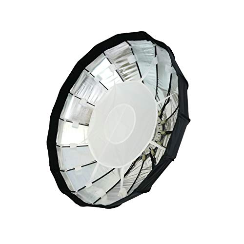  – Satellitenschüssel 80 cm Softbox Silber mit Wabengitter Bienen und 16 Stiele für die Beleuchtung von Studio