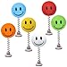 HappyBalls Happy Smiley Face Car Antenna Balls/Mirror Danglers/Auto Dashboard Buddies (Pack of 6) (Assorted Colors)