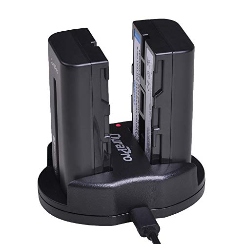 DuraPro 2 Stück NP-F550 NP F550 Akku + Dual USB Ladegerät für Sony NP-F330, NP-F530, NP-F570 Akku und Sony CCD-SC55, TR516, TR716, TR818, TR910, TR917, CCD-RV100 Kameras - Image 5