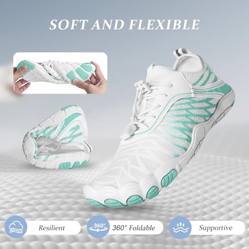 Image of Barefoot Shoes for Women & Men, Grounded Walking Hiking Barefoot Shoes, Wide Toe Box Non-Slip Water Athletic Footwear, Comfortable Vitality Barefoot Footwear, Trail Running Sneakers Unisex