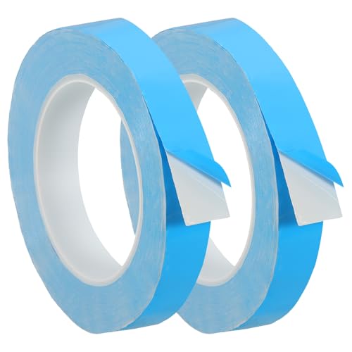PATIKIL Thermal Adhesive Tape, 2 Rolls 25m x 18mm x 0.2mm Double Side Adhesive Thermal Conductive Tape for Heatsink LED GPU Modules Computer CPU IC Chip, Blue