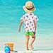 Kids Bathing Suits Boys Short Sleeve Little Girls Swimsuits 9T Cute Jellyfish White
